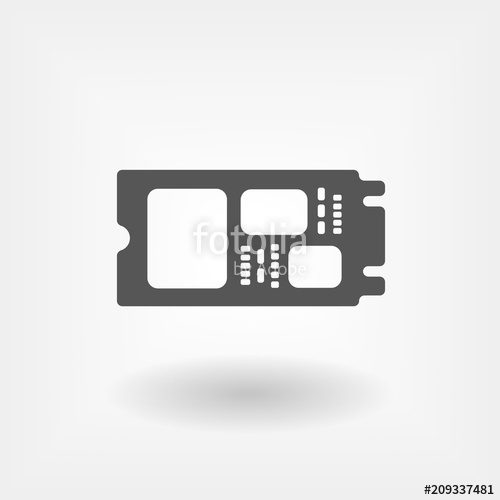 500x500 Solid State Drive Ssd Gray Sign Stock Image And Royalty Free