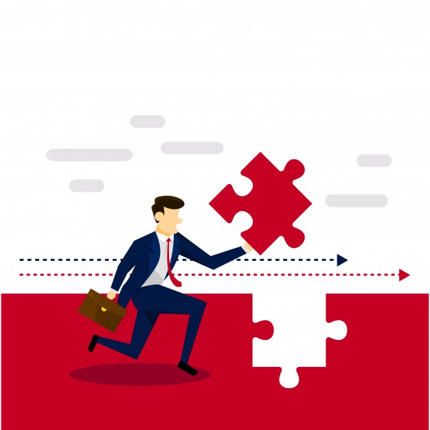 626x626 Problem Solver Business Illustration Vector Premium Download