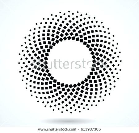 450x433 Dots Vector Math Halftone Dots In Circle Form Tiny Squares