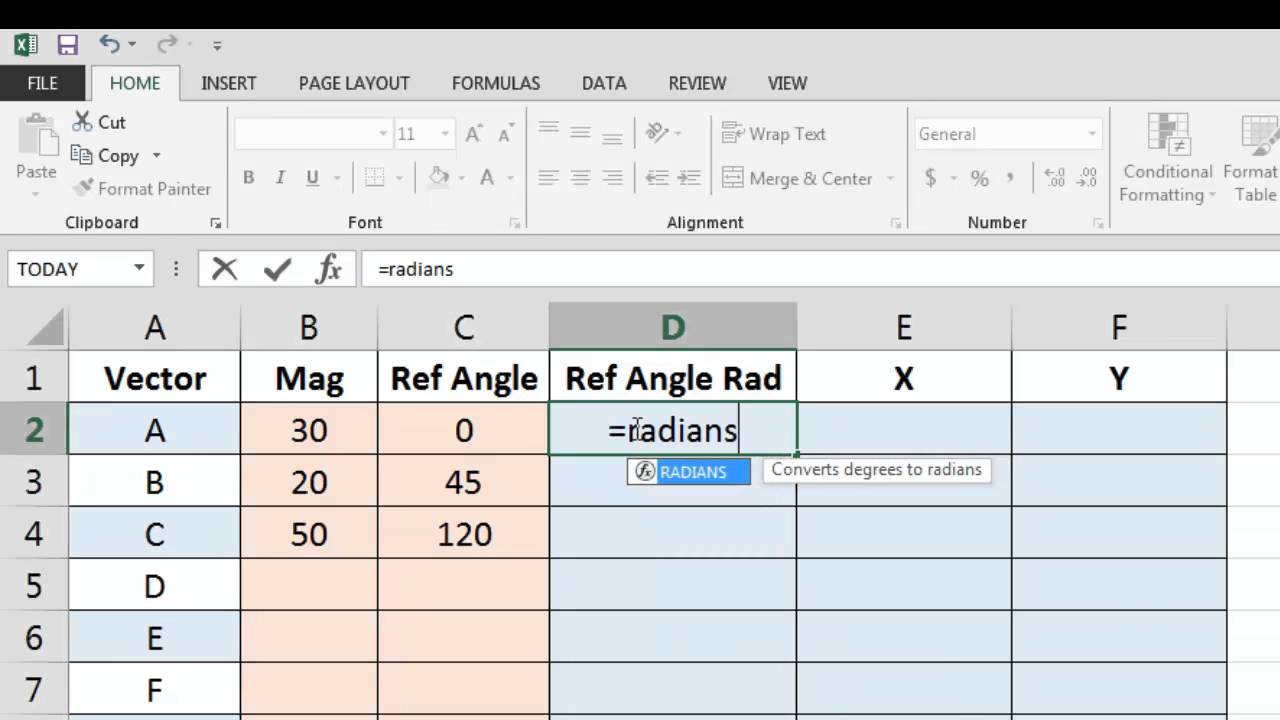 1280x720 Excel Vector Calculator