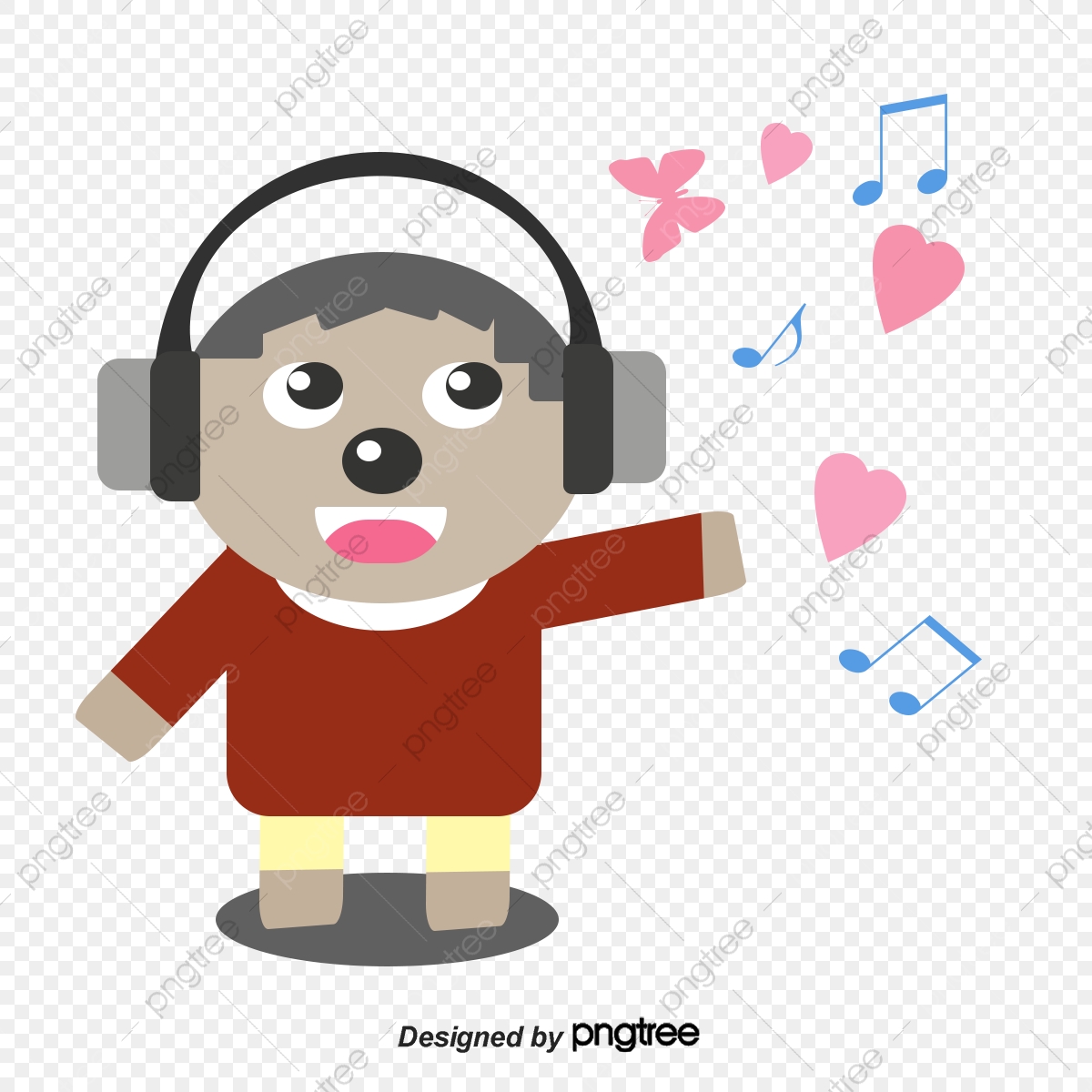 1200x1200 Vector Bear Songs, Bear Vector, Listening To Music, Bear Png