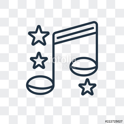 500x500 Song Icon Isolated On Transparent Background Modern And Editable