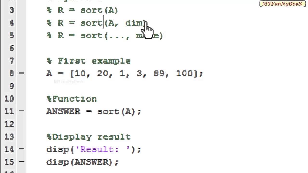 Matlab Function 1280x720 Matlab Function