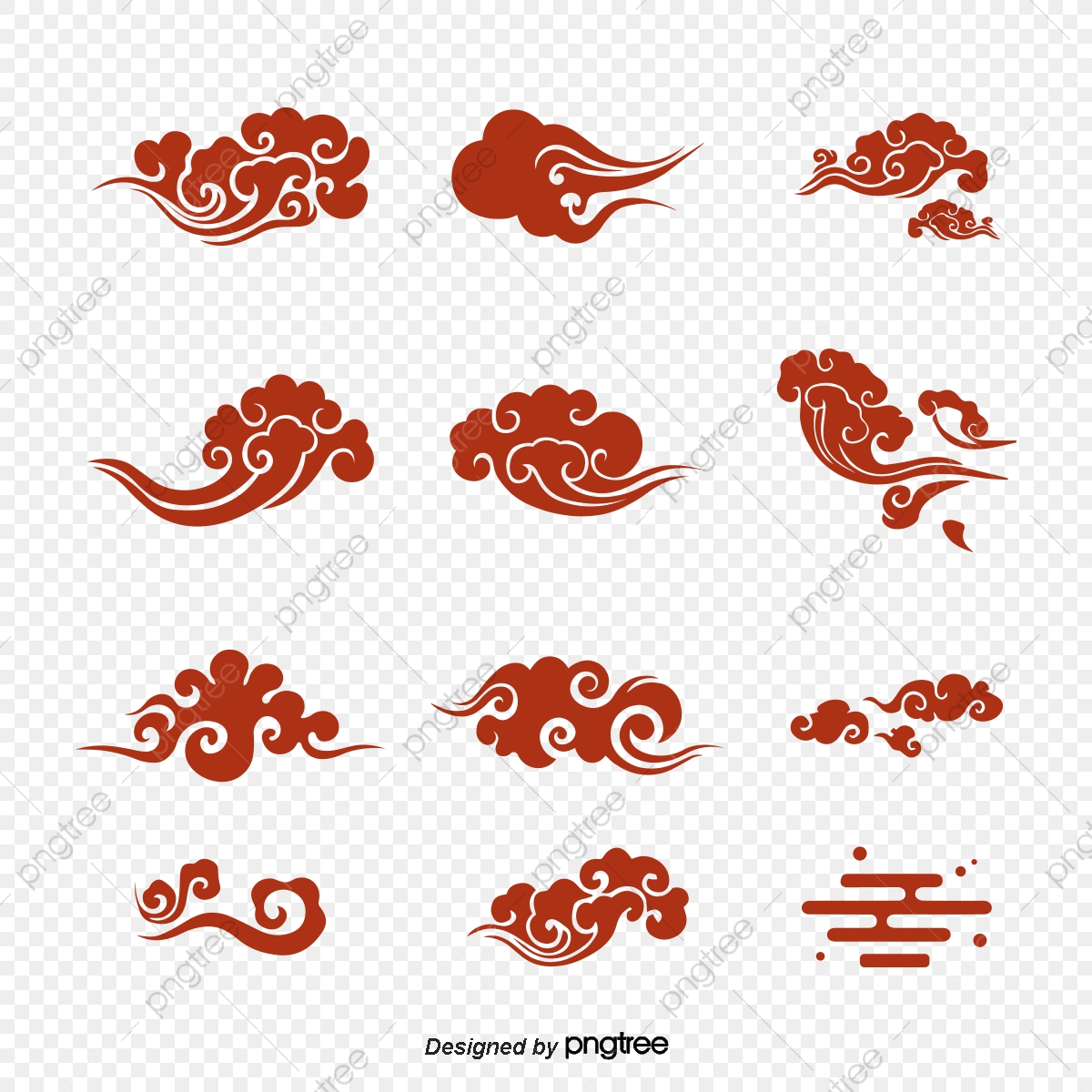 1200x1200 Japanese Cloud Cloud Auspicious Cloud Source Document Design