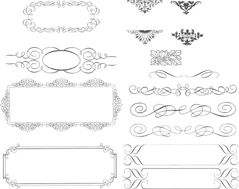 480x380 Succinct Lace Trimming Vector Source Material Graphic Hive