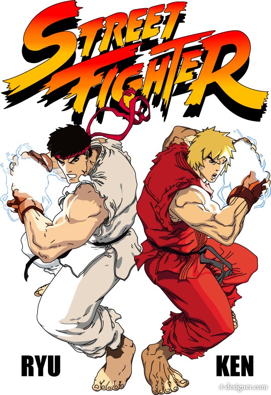 537x782 Designer Street Fighter Vector Source