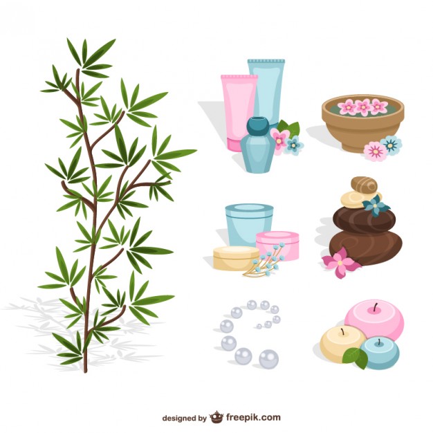 626x626 Spa Elements Collection Vector Free Download