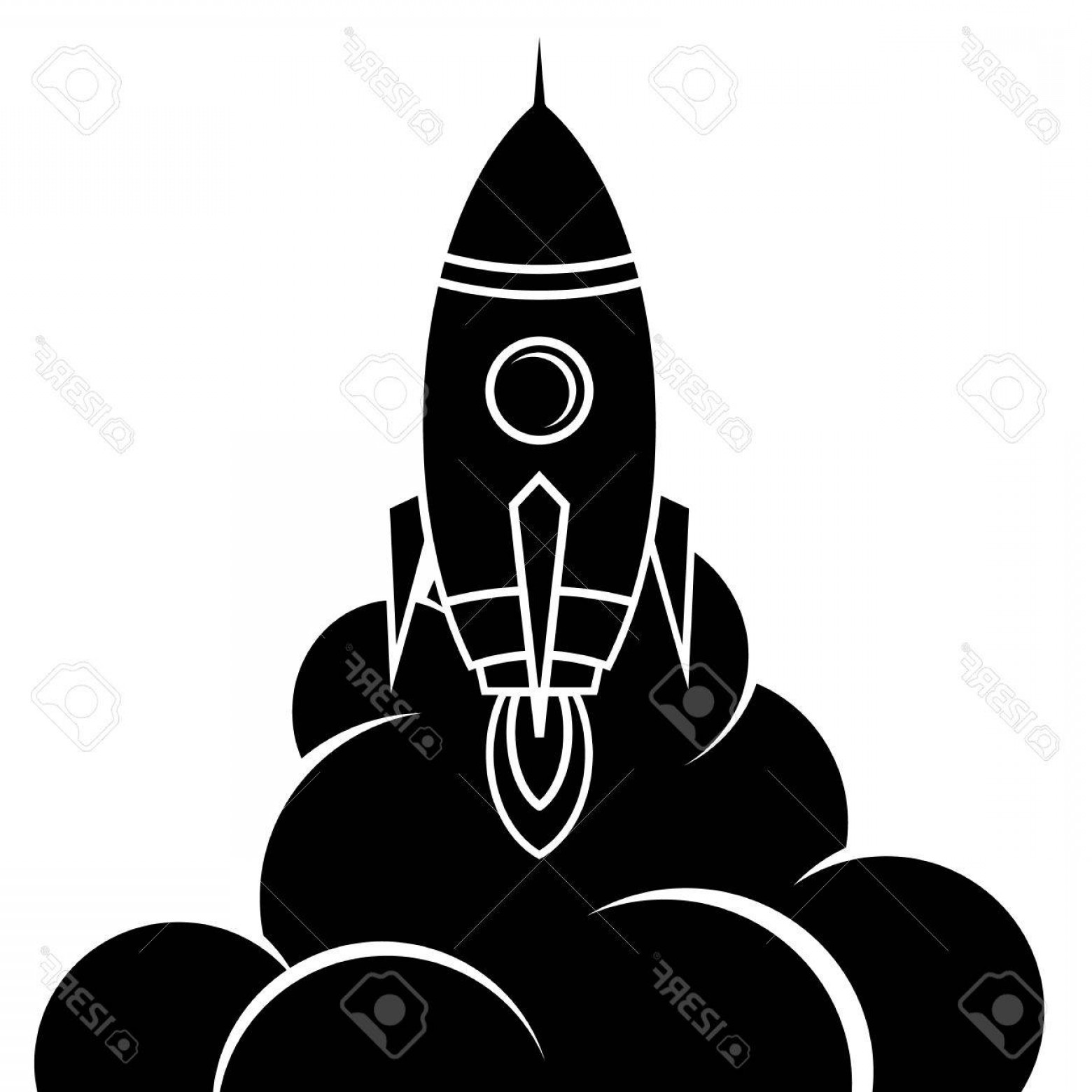 1560x1560 Photostock Vector Space Rocket Shuttle Vector Art Illustration