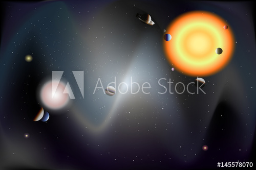 500x333 Two Systems Of Planets And Stars Of The Sun In The Universe