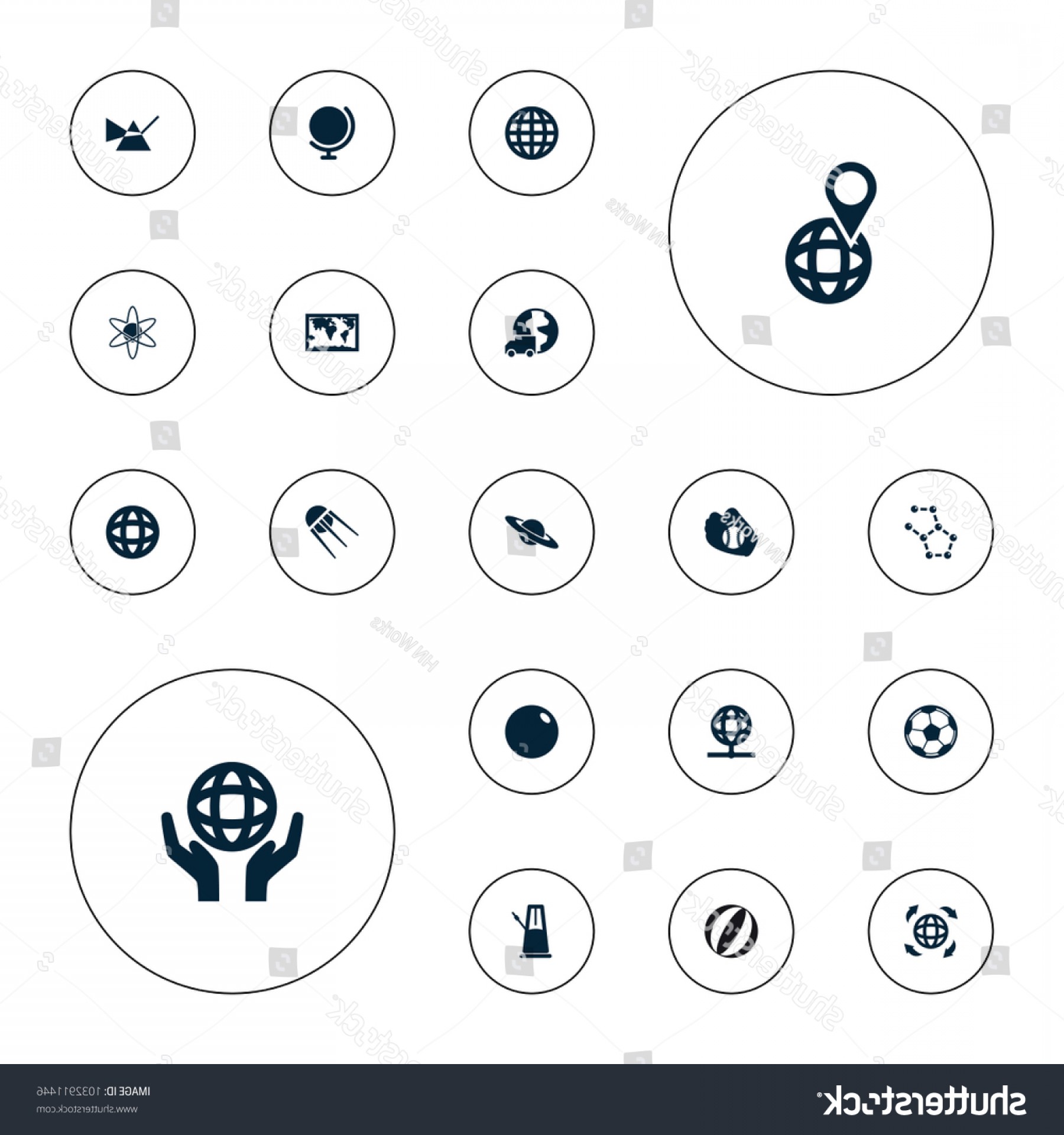 1800x1920 Editable Vector Sphere Icons Globe World Catchsplace