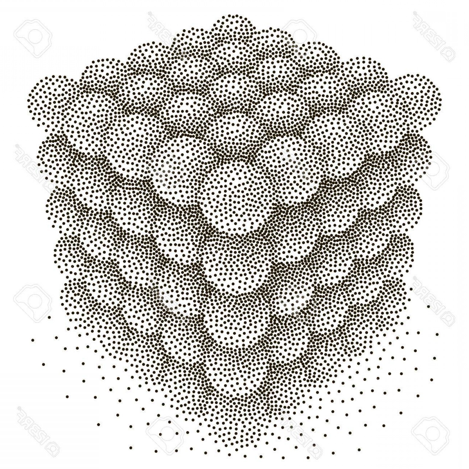 1560x1560 Photostock Vector Dotwork Halftone D Spheres Engraving Vector