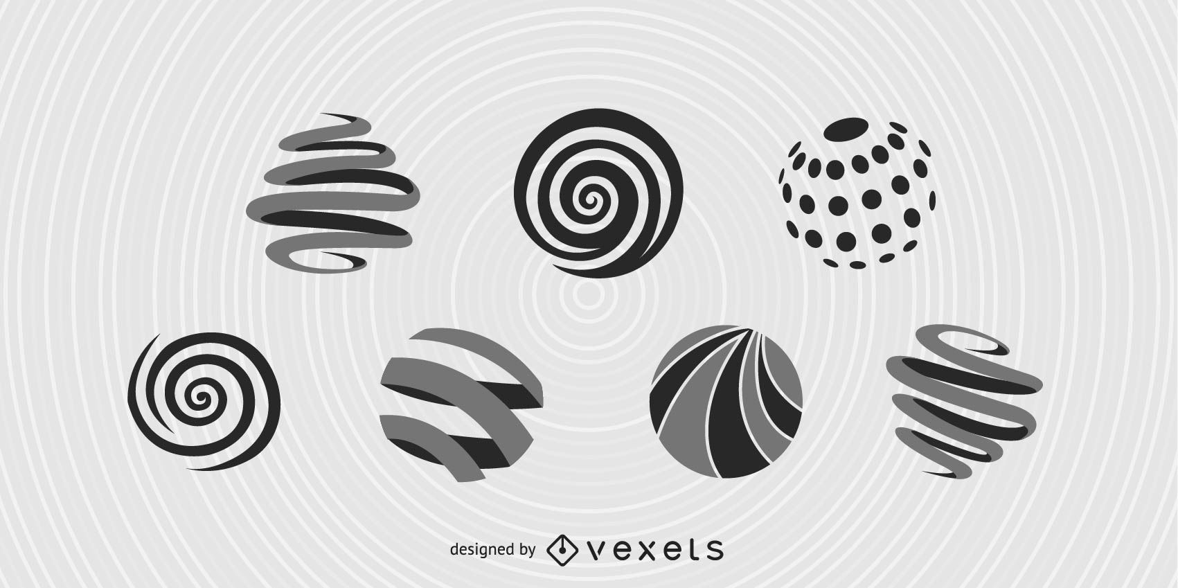 1701x849 Free Spiral Vector Spheres