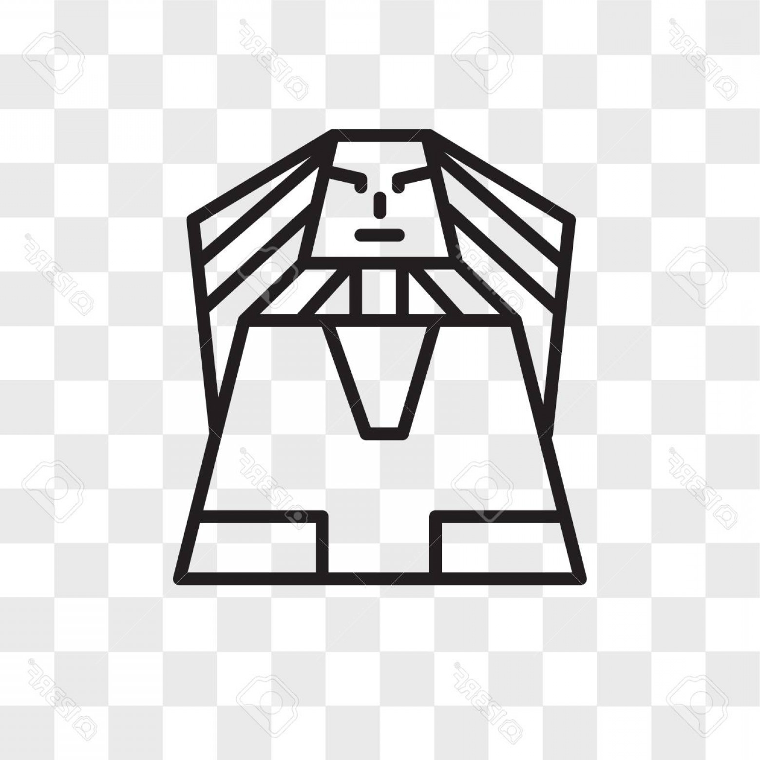 1560x1560 Photostock Vector Sphinx Vector Icon Isolated On Transparent
