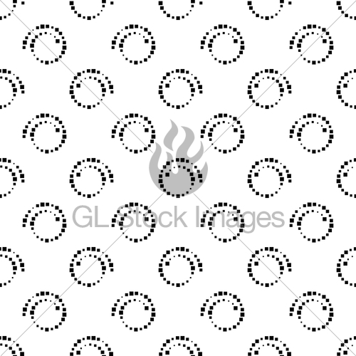 500x500 Seamless Black And White Background From Spirals, Vector Gl