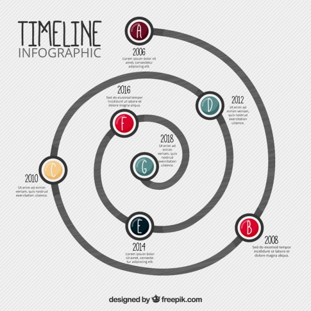 626x626 Spiral Infographics Vector Free Download