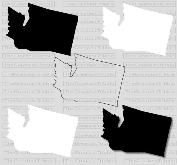 570x533 Washington State Map Png Vector Graphic Clip Art