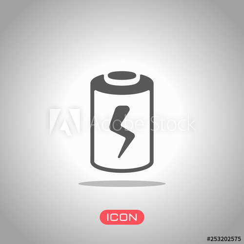 500x500 Charging Battery With Lightning Sign, Technology Icon Icon Under