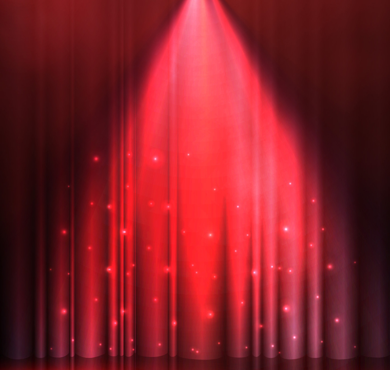 800x759 Red Spotlight Stage Vector Background Material Free Vector