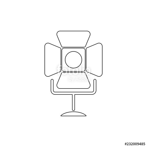 500x500 Spotlight Simple Icon Element Of Media For Mobile Concept And Web