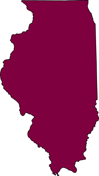 336x595 Illinois Map Clipart