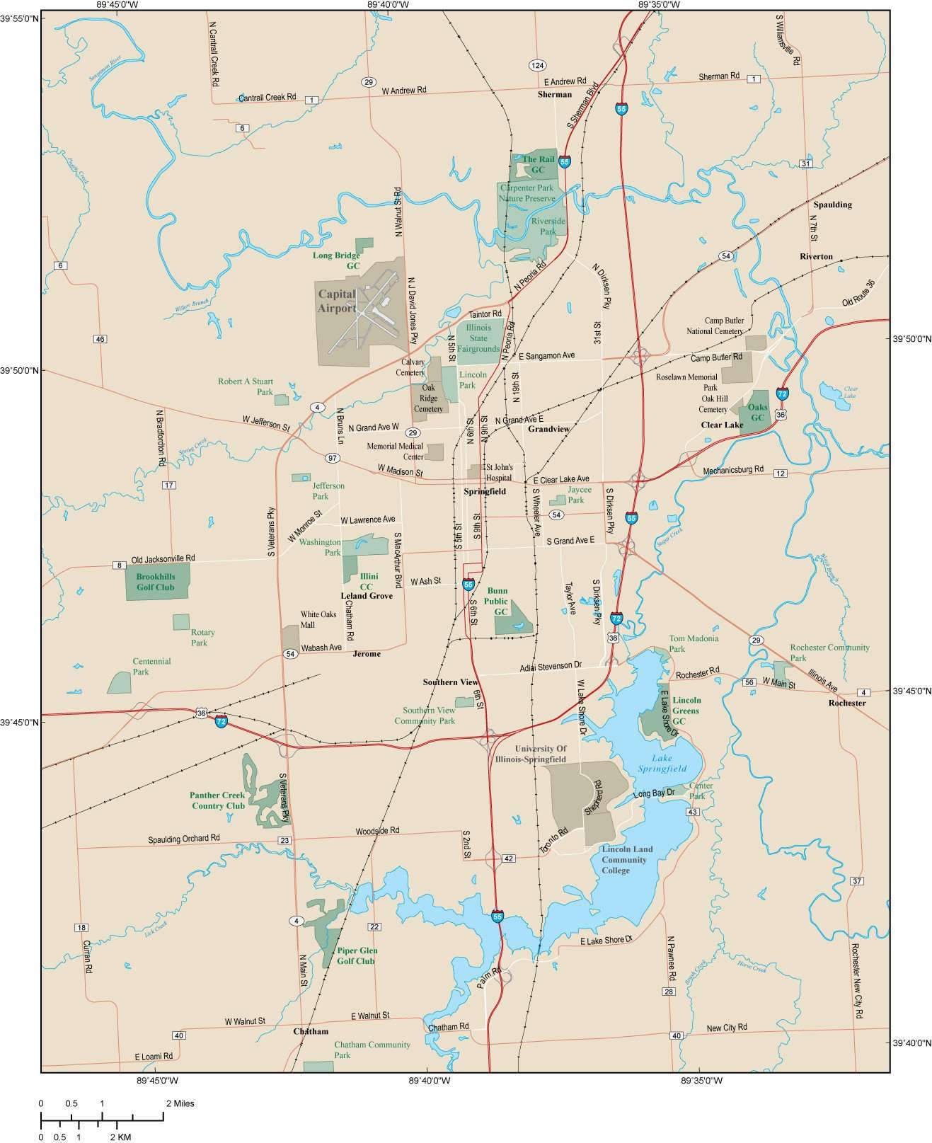 1317x1615 Springfield Map Adobe Illustrator Vector Format