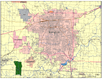 200x155 Editable Springfield, Mo City Map