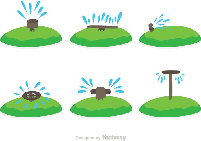 700x490 Water Sprinkler Vectors