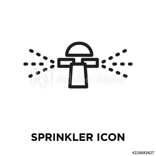 500x500 Sprinkler Icon On White Background Modern Icons Vector