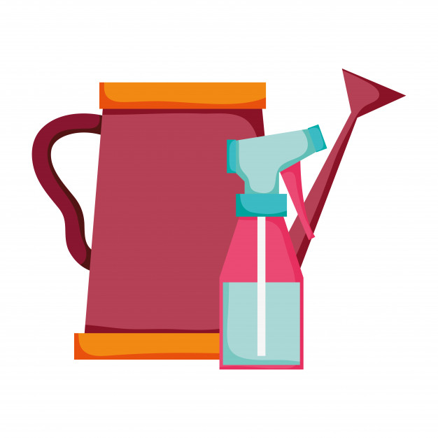 626x626 Cute Sprinkler Of Garden With Spray Bottle Vector Premium Download