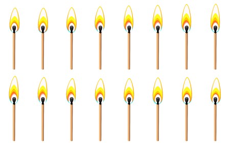 450x281 Vector Illustration Of Burning Match Sprite Sheet Oisolated