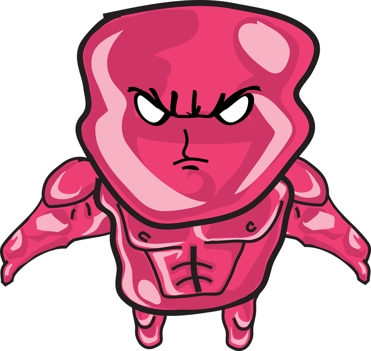 1280x1211 Character,jelly,jelly Man,sprites,free Vector Graphics