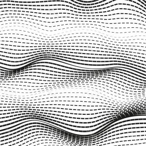300x300 Waving Dotted Lines Vector Squiggle Lines Optical Effect Abstract