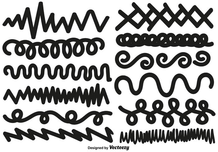 Set Of Hand Drawn Swirls And Squiggles Vector Set 700x490 Set Of Hand Drawn Swirls And Squiggles Vector Set