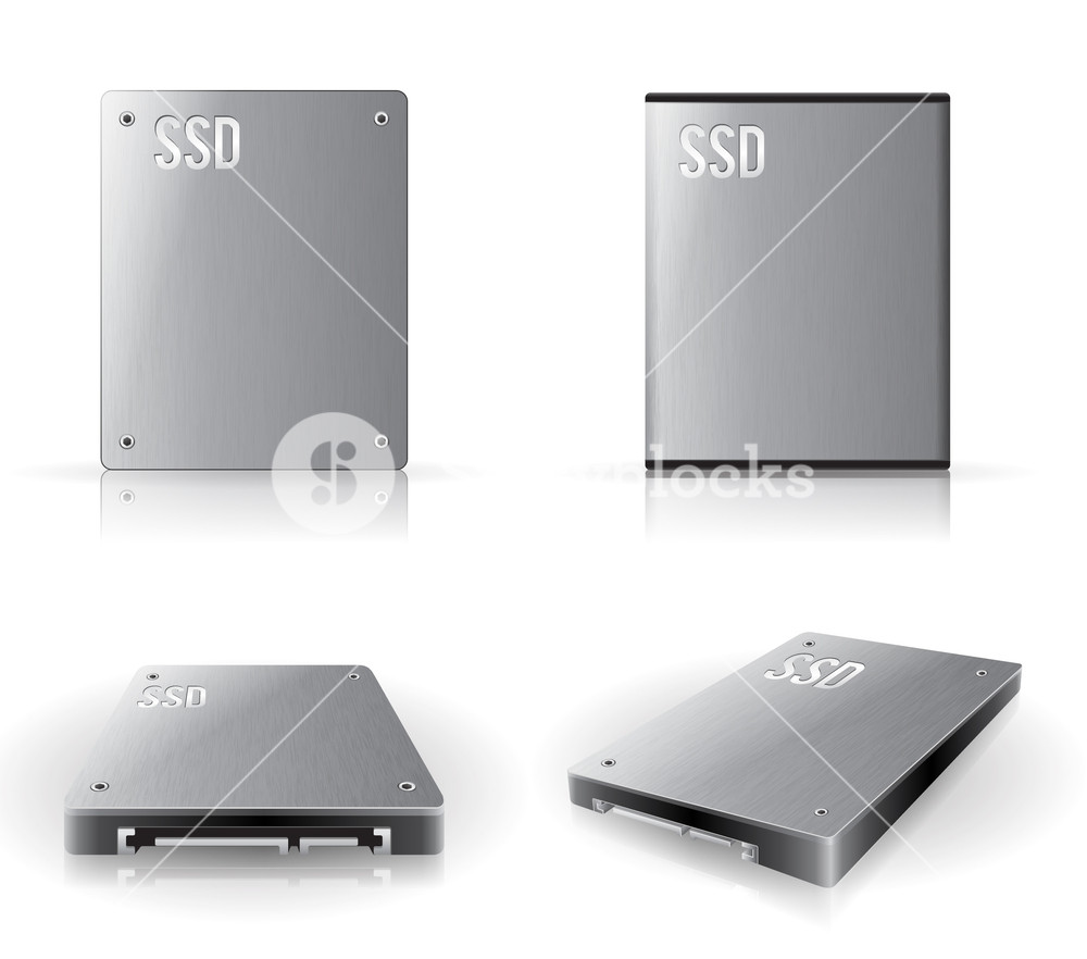 1000x882 Vector Ssd In Various Angle Royalty Free Stock Image