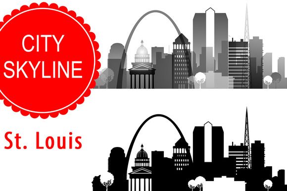 580x386 St Louis City Vector Skyline