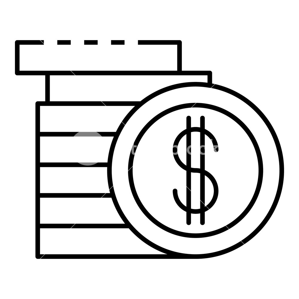 Money Stack Con Outline Money Stack Coin Vector Icon 1000x1000 Money Stack Con Outline Money Stack Coin Vector Icon