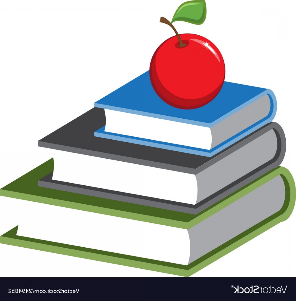 Stack Of Books And An Apple Cartoon Vector Cqrecords 1200x1218 Stack Of Books And An Apple Cartoon Vector Cqrecords