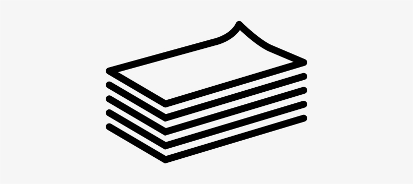 Stack Of Paper Outline Vector 820x365 Stack Of Paper Outline Vector