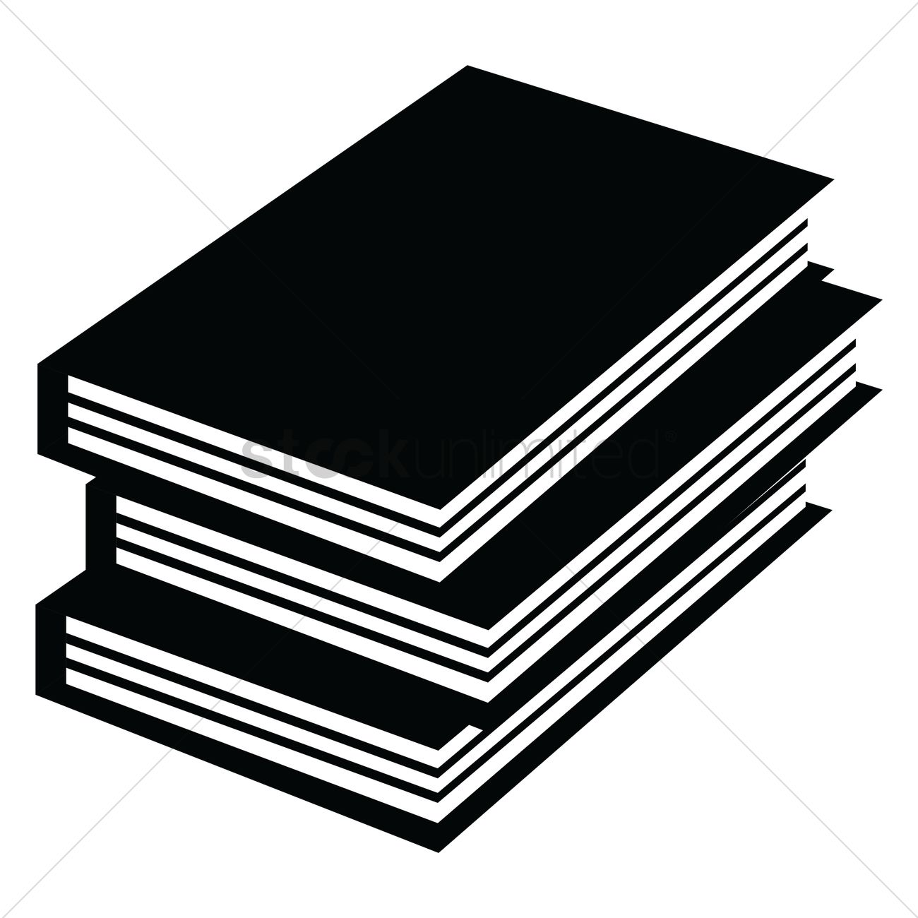 Stack Of Books Vector Image 1300x1300 Stack Of Books Vector Image