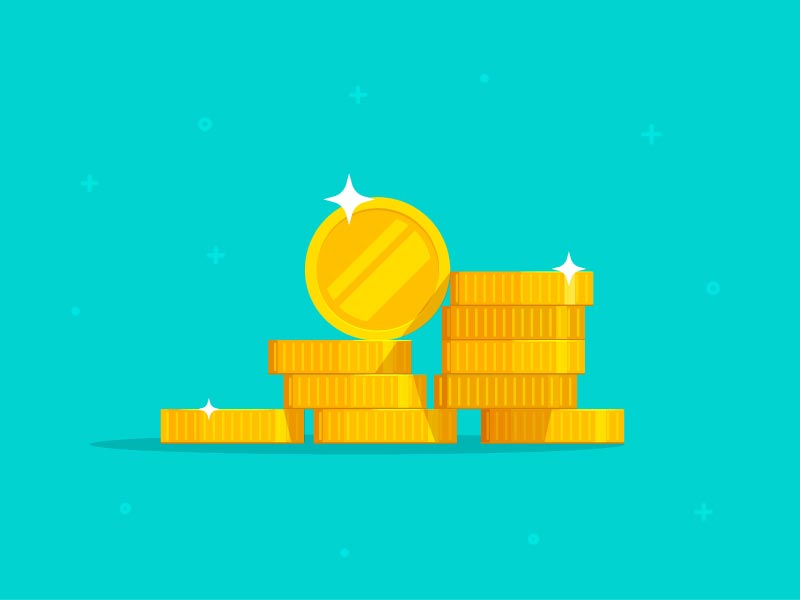 Coins Money Stack Vector 800x600 Coins Money Stack Vector