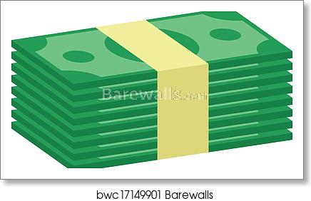 Vector Stack Of Money Icon, Art Print Barewalls Posters Prints 436x282 Vector Stack Of Money Icon, Art Print Barewalls Posters Prints