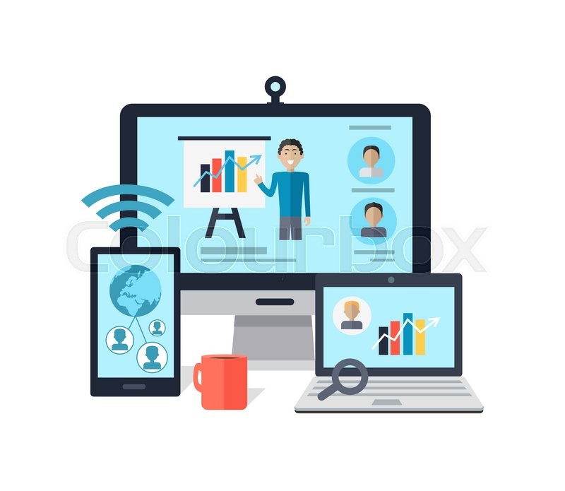 Training Staff Briefing Presentation Stock Vector Colourbox 800x695 Training Staff Briefing Presentation Stock Vector Colourbox