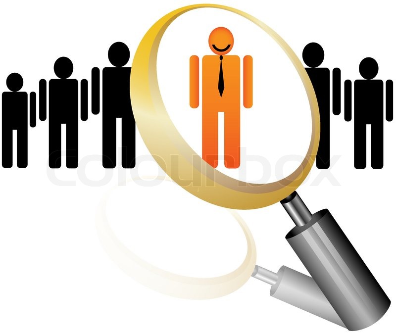 800x677 Search Employee Icon For Recruitment Stock Vector Colourbox