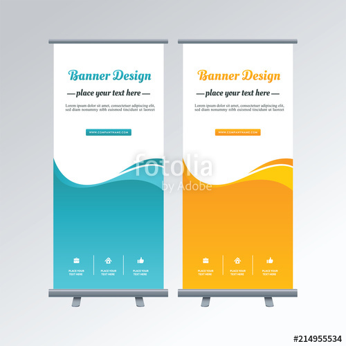 500x500 Stand Mockup Roll Up Banner Design X Banner Abstract Poster