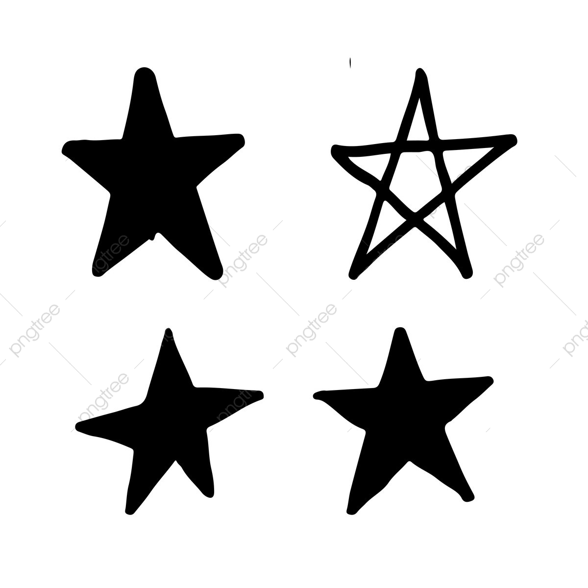 1200x1200 Hand Drawn Star Doodle, Asterisk, Comet, Star Png And Vector