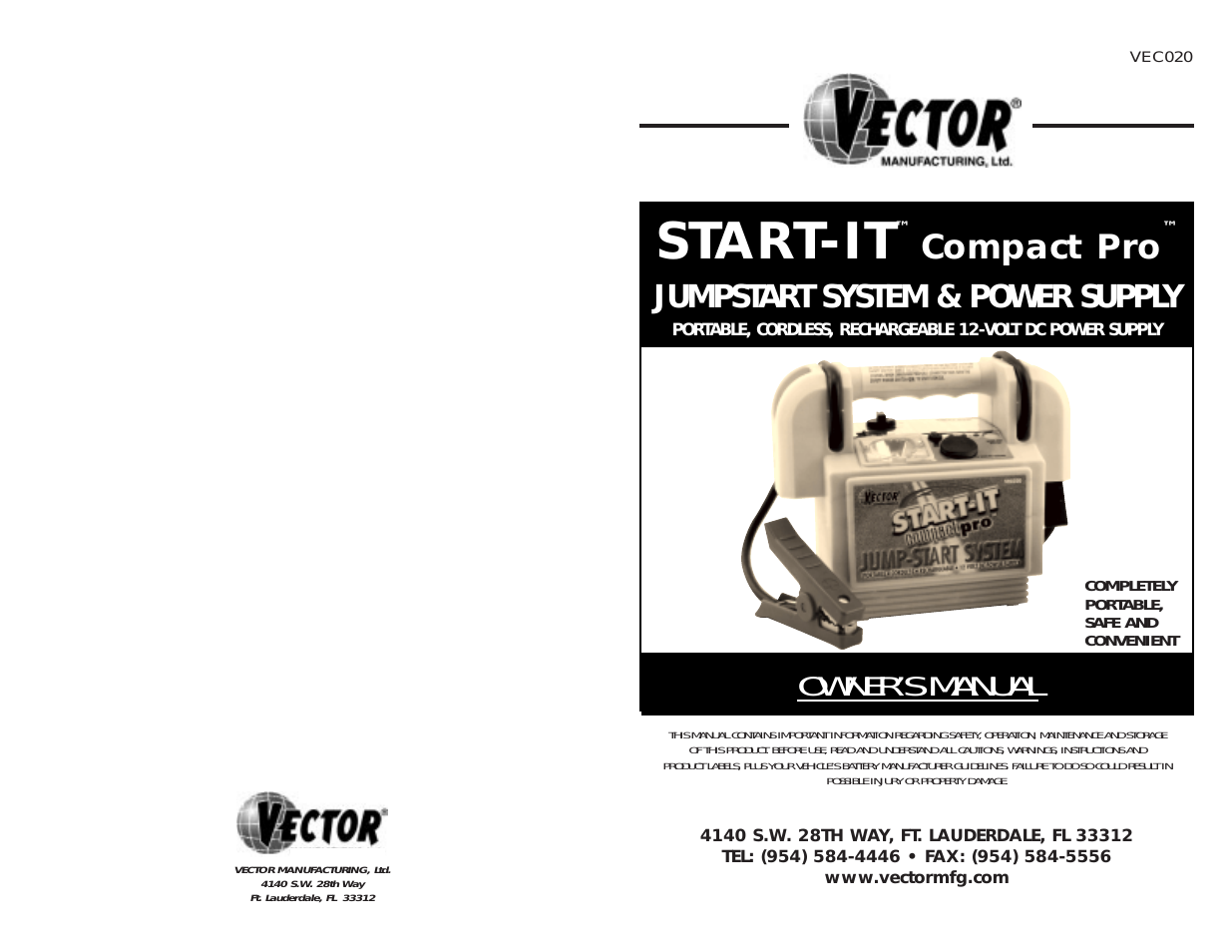 1235x954 Vector Start It User Manual Pages