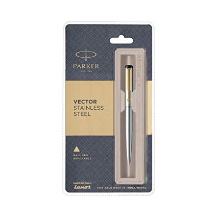 425x425 Parker Vector Gt Ball Pen, Stainless Steel Office Products