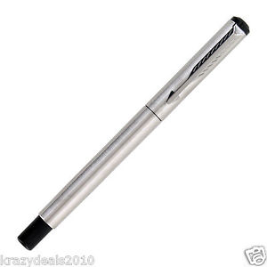 300x300 Parker Vector Steel Ct Chrome Trim Fountain Ink Pen Fine Nib