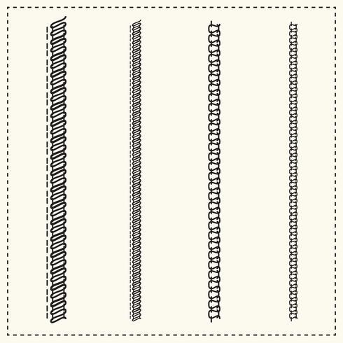 490x490 Overlock Stitch Vectors