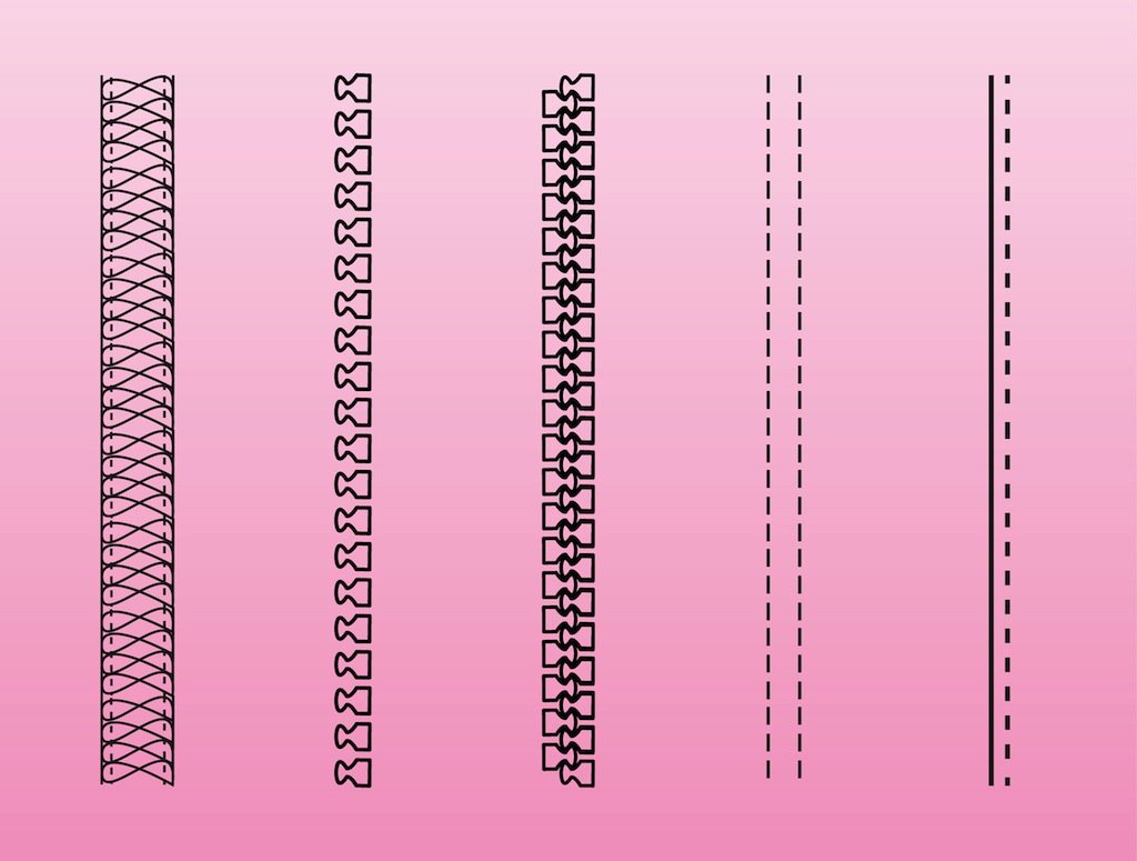 1024x775 Zippers And Stitches Vector Art Graphics